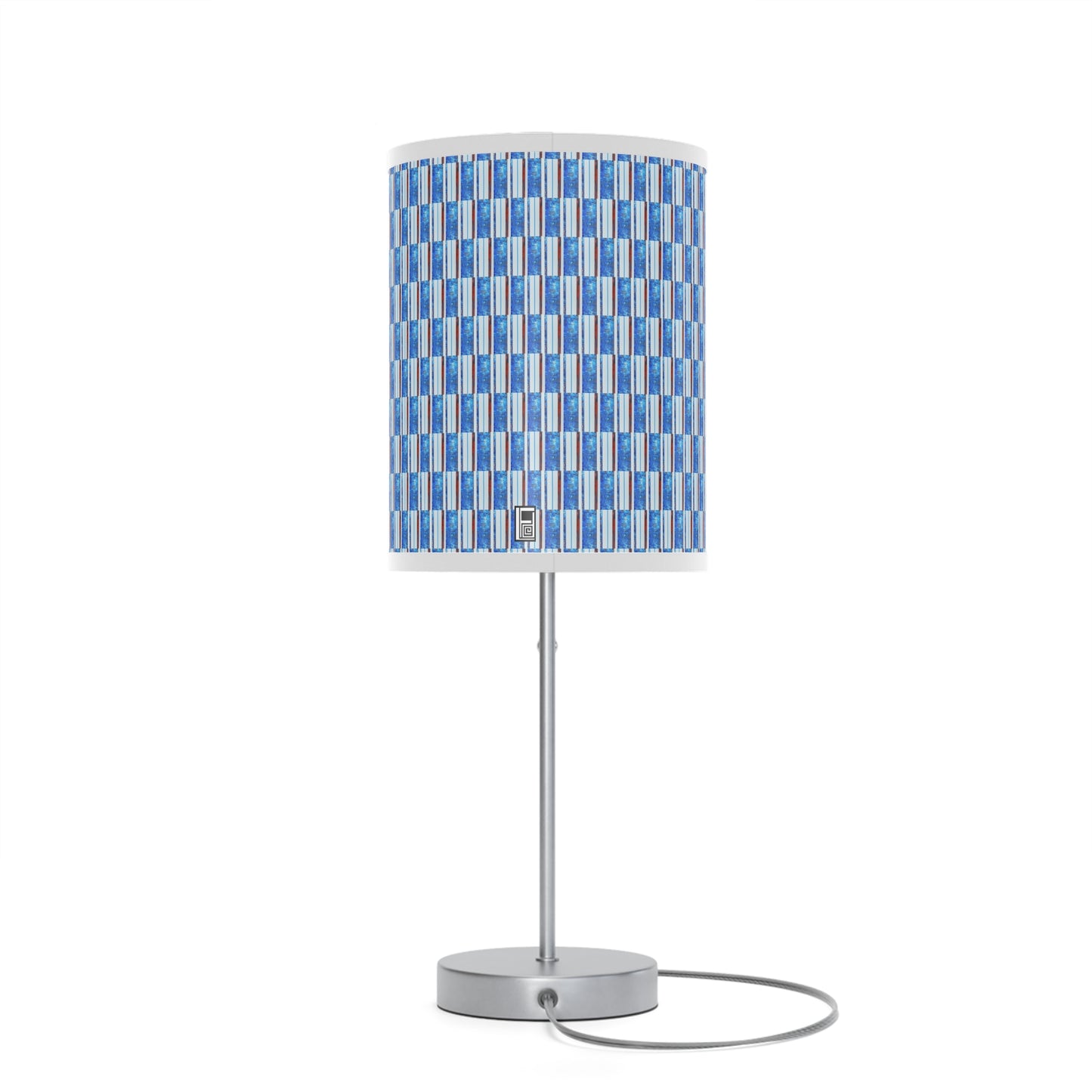 Lamp on a Stand, US|CA plug - No. 140 - 'Thin Blue Line' Pattern