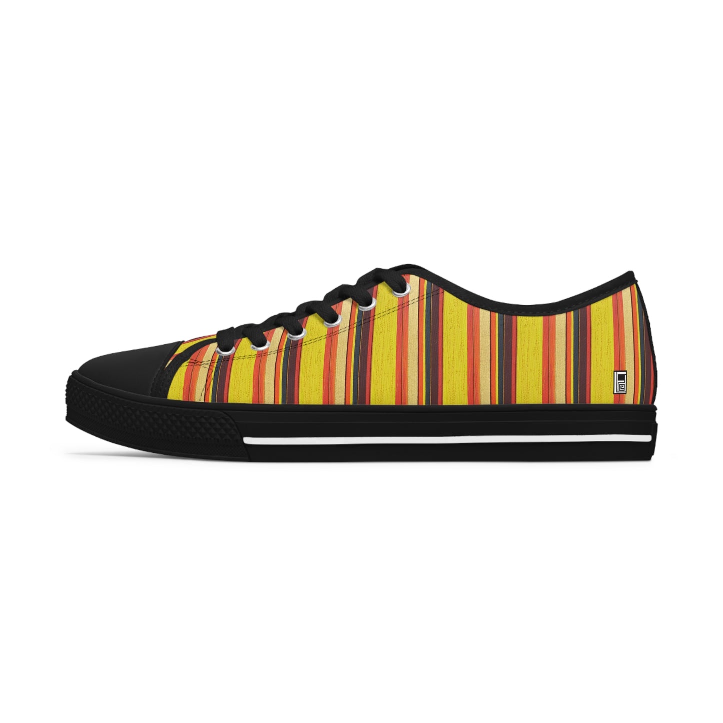 Women's Low Top Sneakers, No. 130 - Sunrise - By Irish Artist Fiona de Lacy