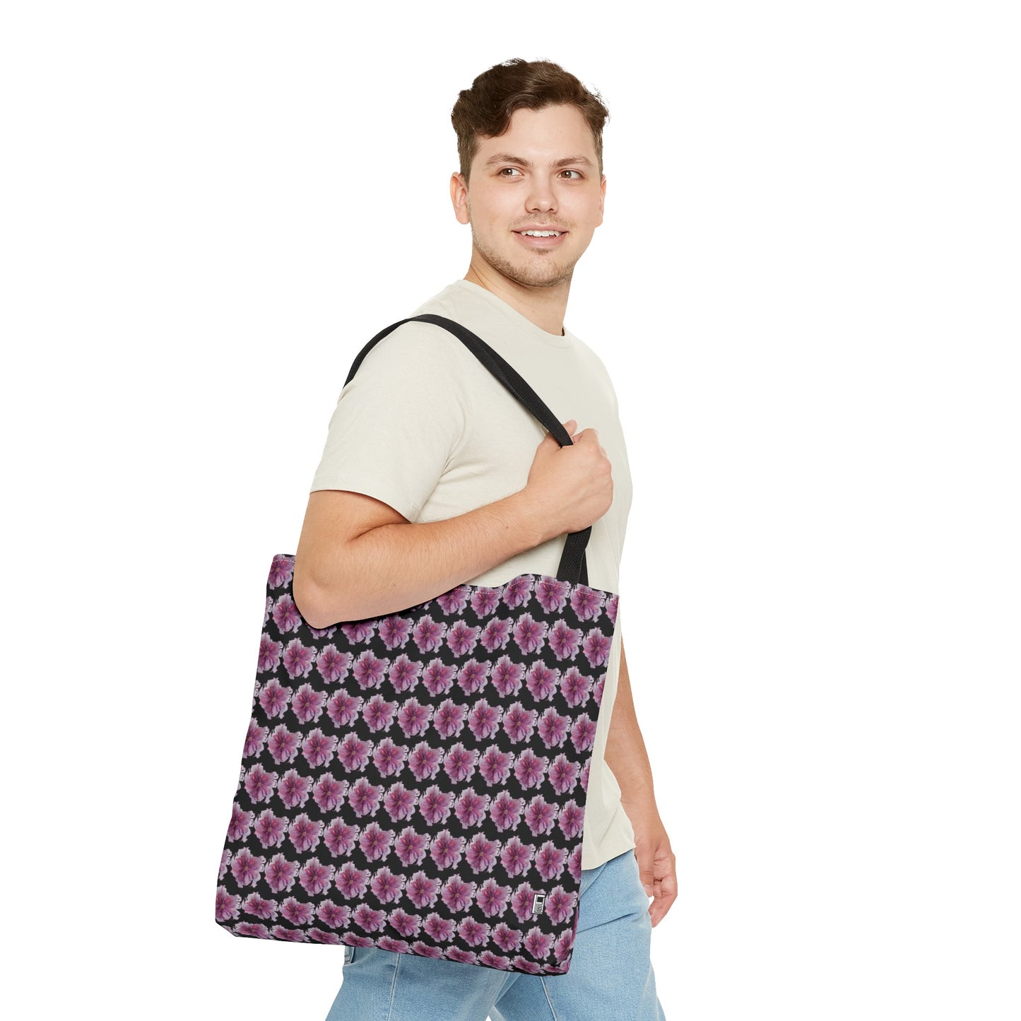 Tote Bag - No. 269 - Pink & Purple Flower