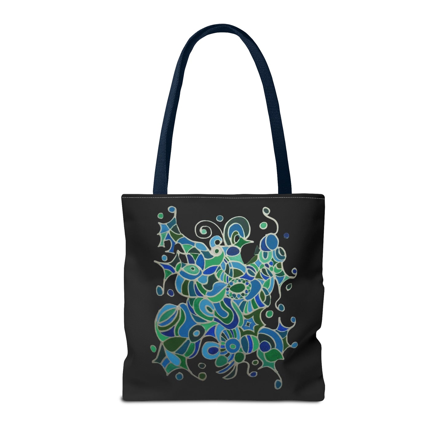 Tote Bag - No.146 - A 'Bird of Paradise' on Black