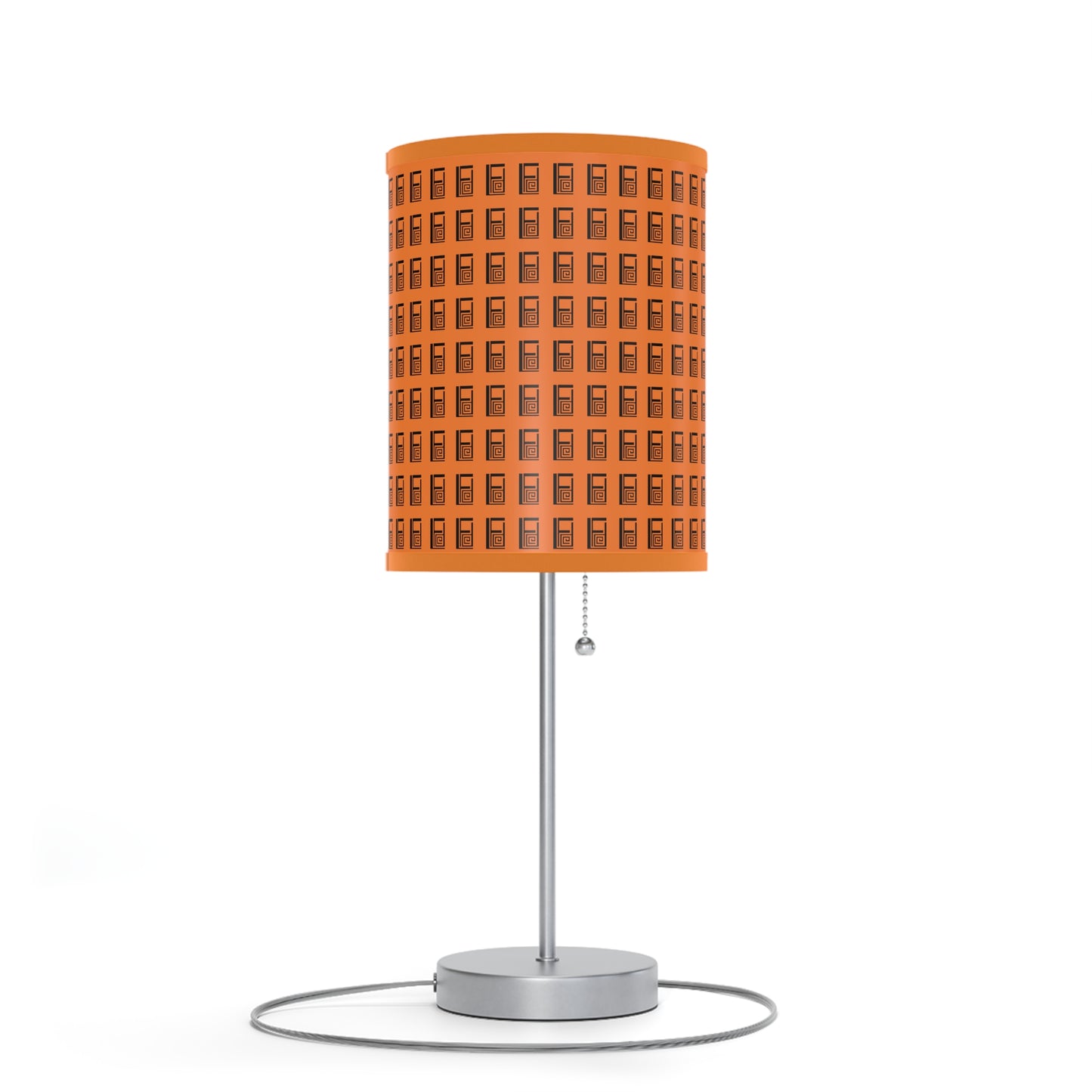 Lamp on a Stand, US|CA plug, No. 000OE - Black Logo on Orange