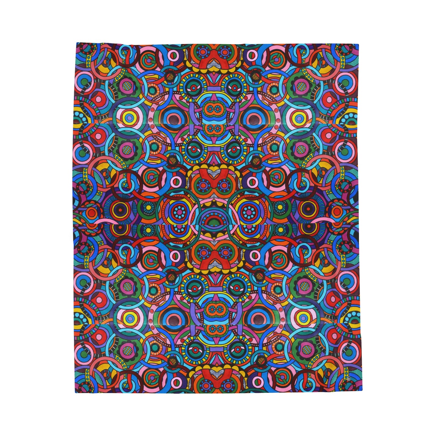 Velveteen Plush Blanket - No. 221 - 'Interlinked'