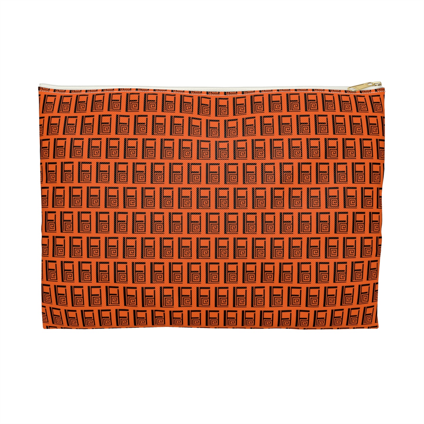 Make Up Bag - No. 000OG - Black Logo on Orange