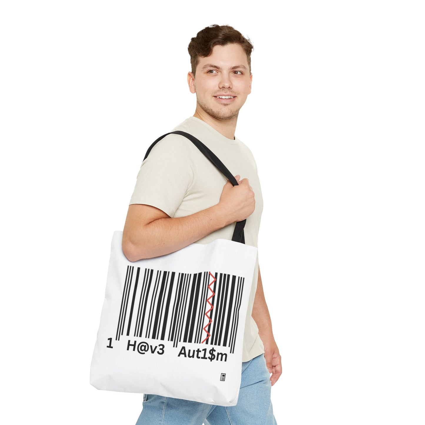 Tote Bag - No. 310 - Black & White 'I Have Autism'