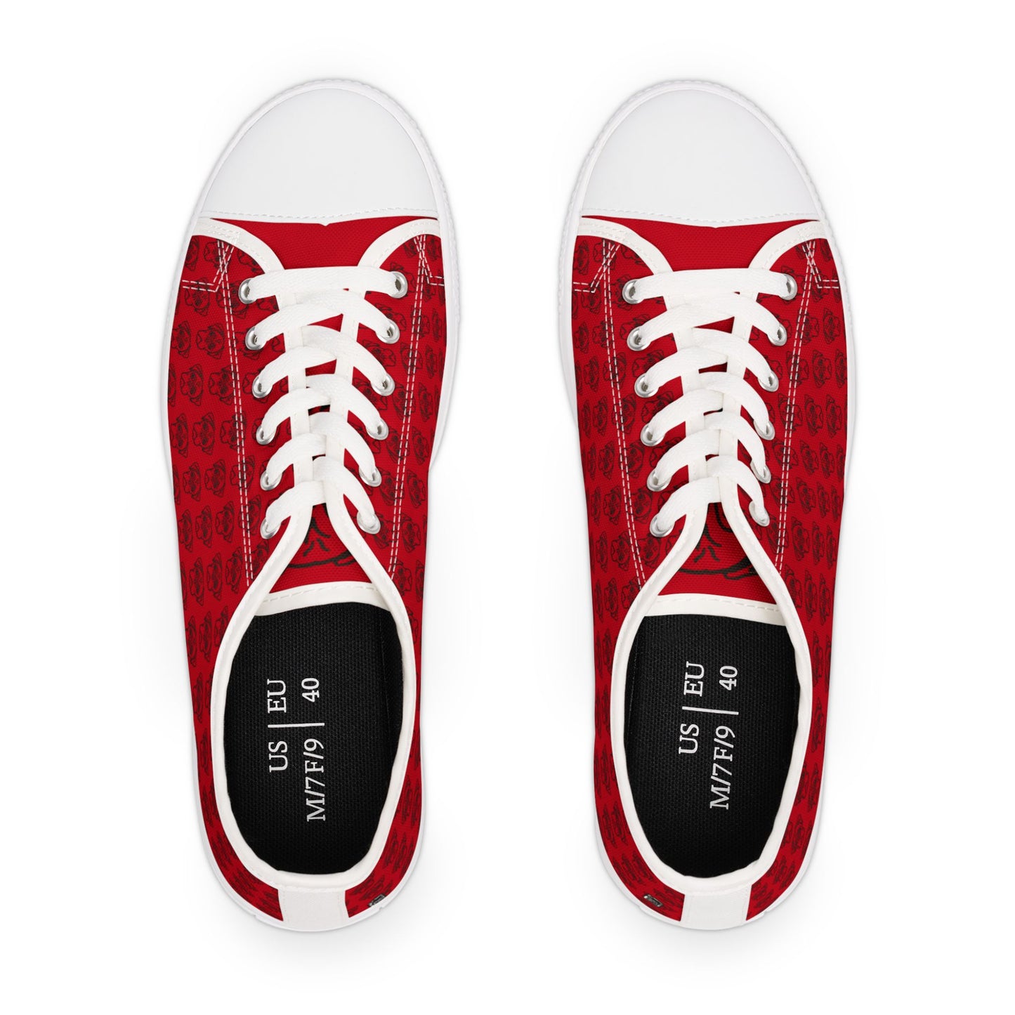 Women's Low Top Sneakers - No. PUG RD