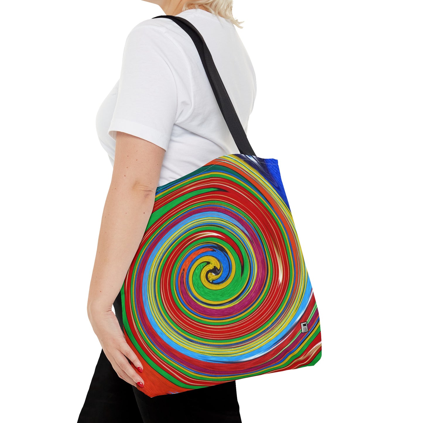 Tote Bag - No.303 - 'Swirl Blue & Orange'