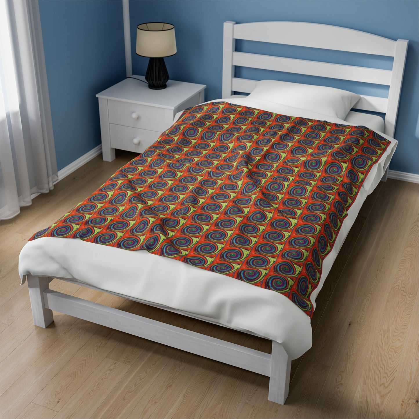 Velveteen Plush Blanket - No. 304 - Y/O Swirl
