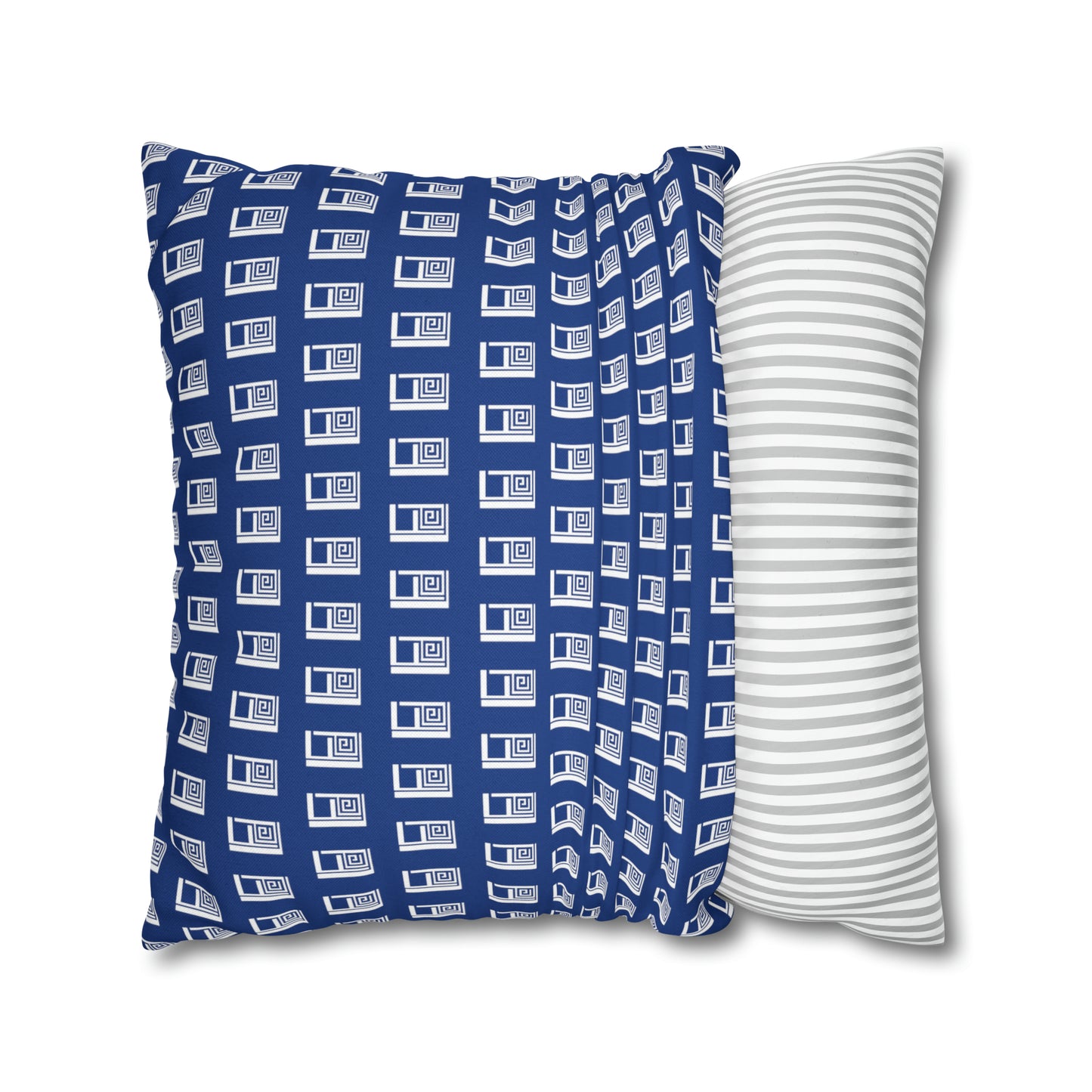 Cushion Pillow Case - No. 000BE - White Logo on Navy