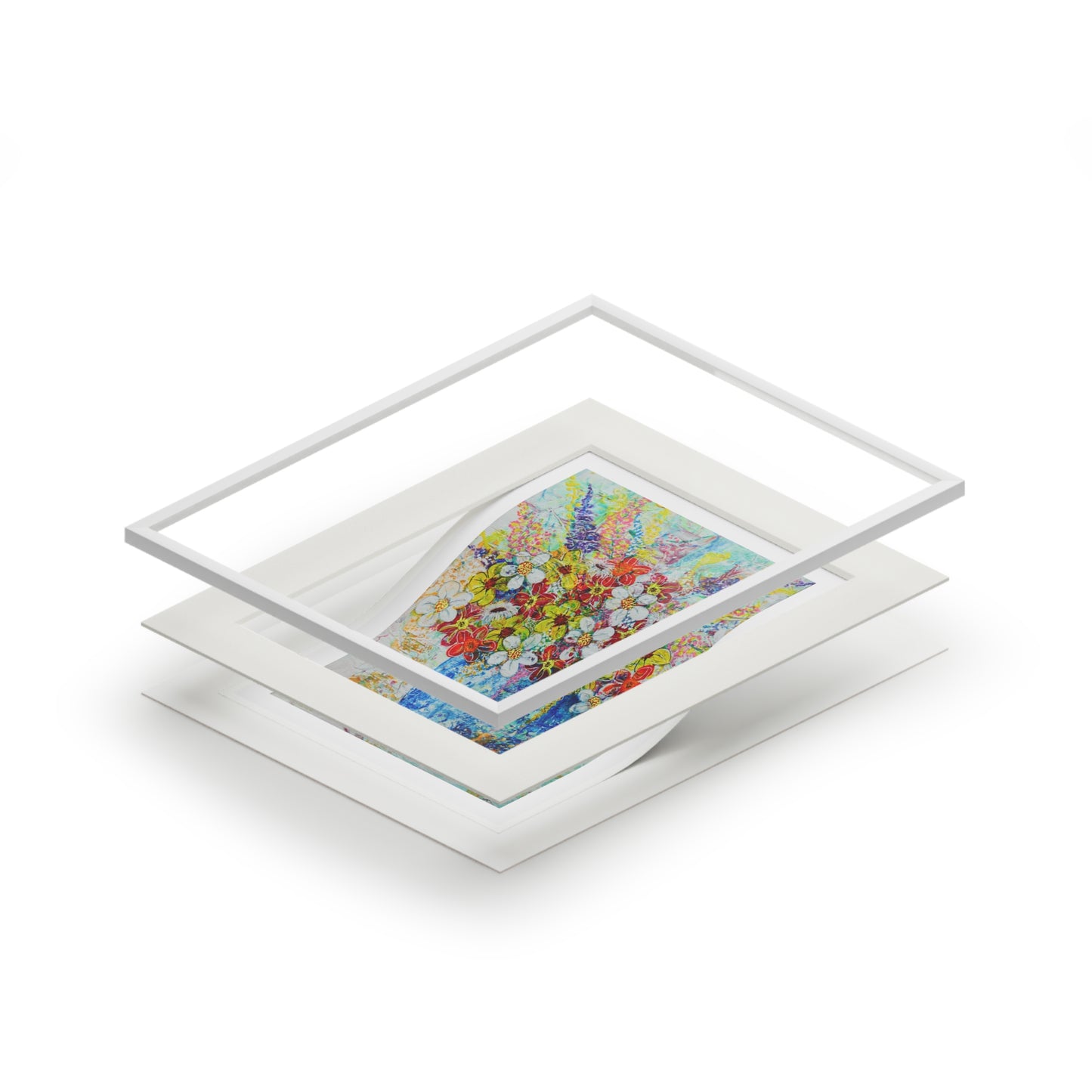 Fine Art Print (Cardboard Frame) - No. 247 - Blue vase