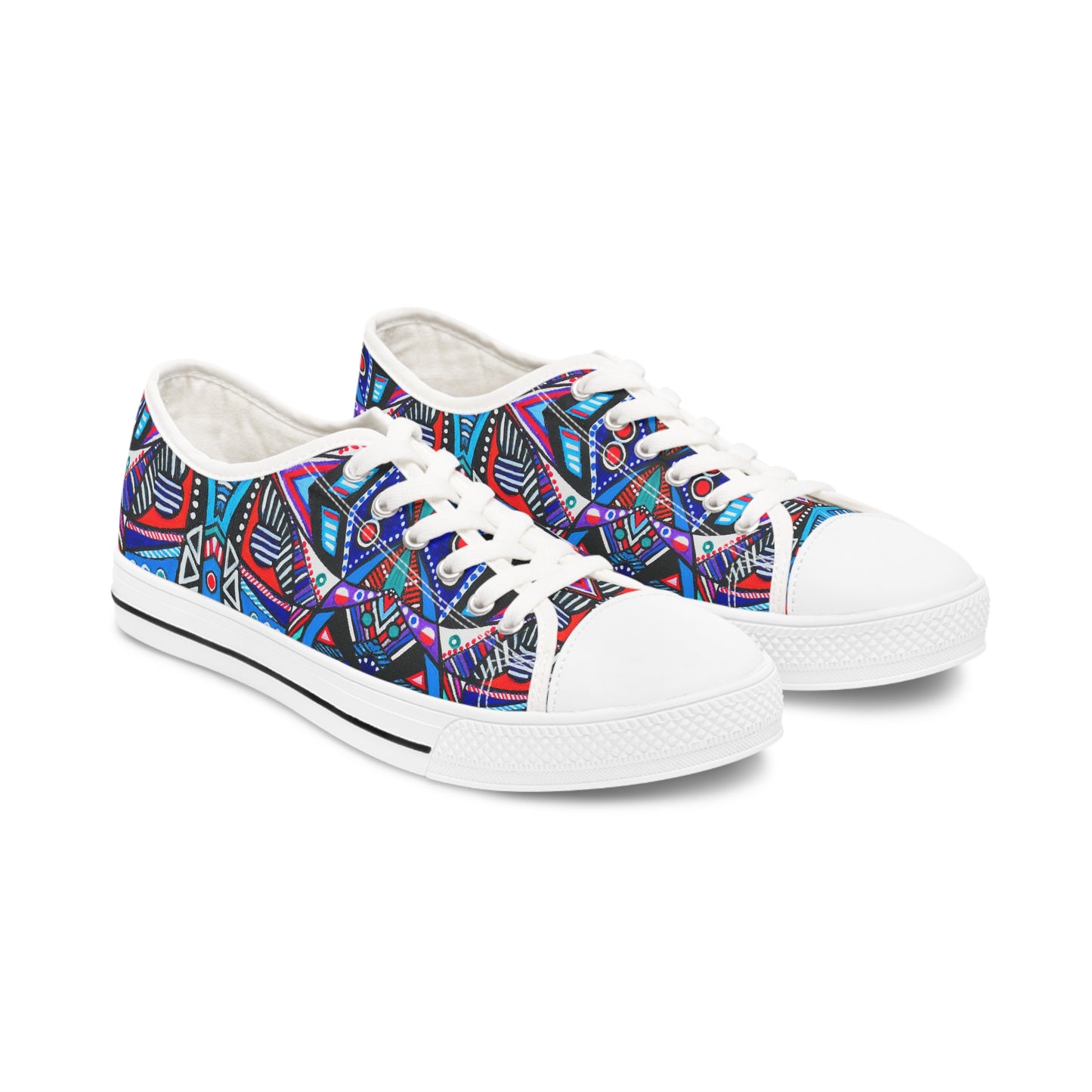 Women's Low Top Sneakers, - No.292 - Abstract
