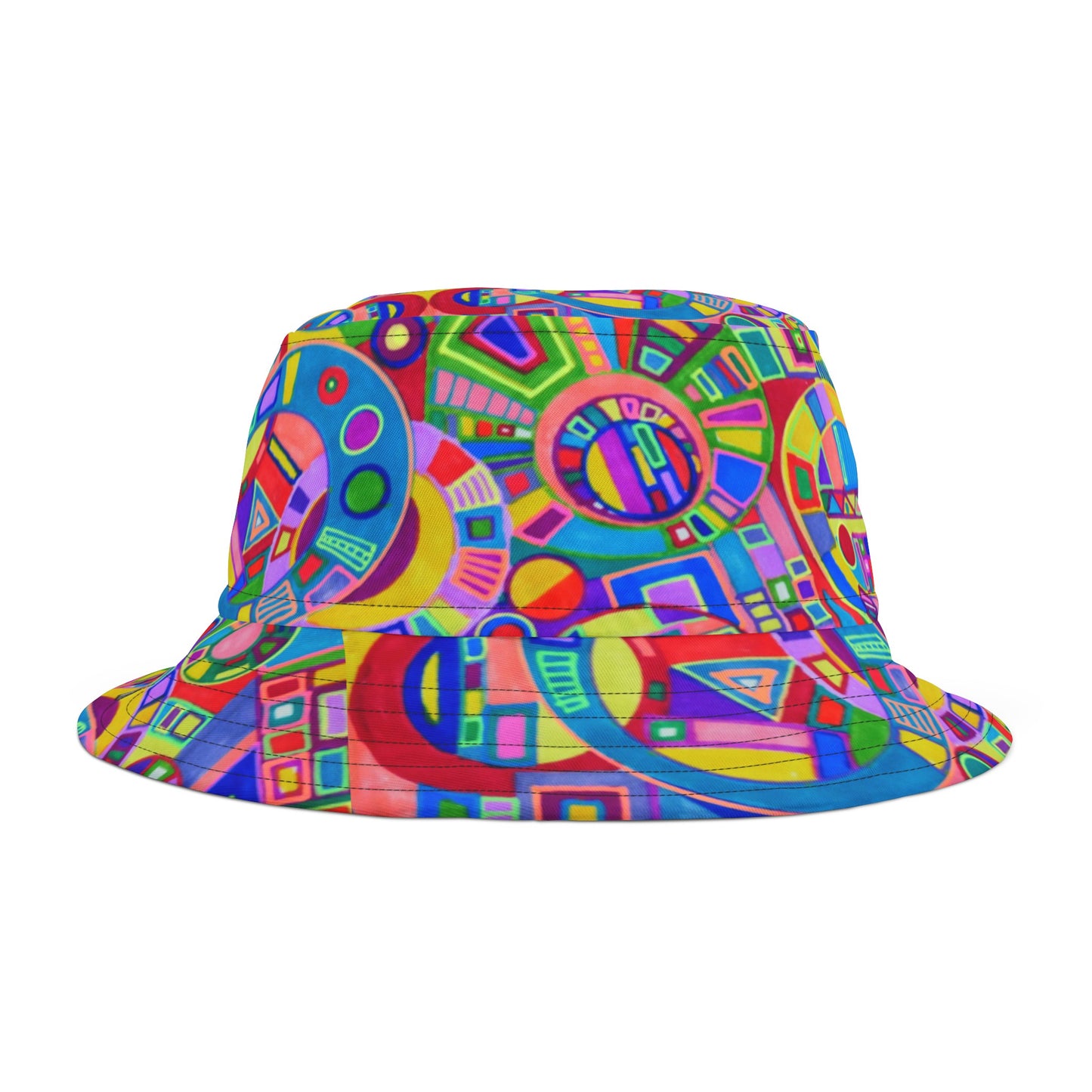 Bucket Hat - No.261 - Multicoloured Circles