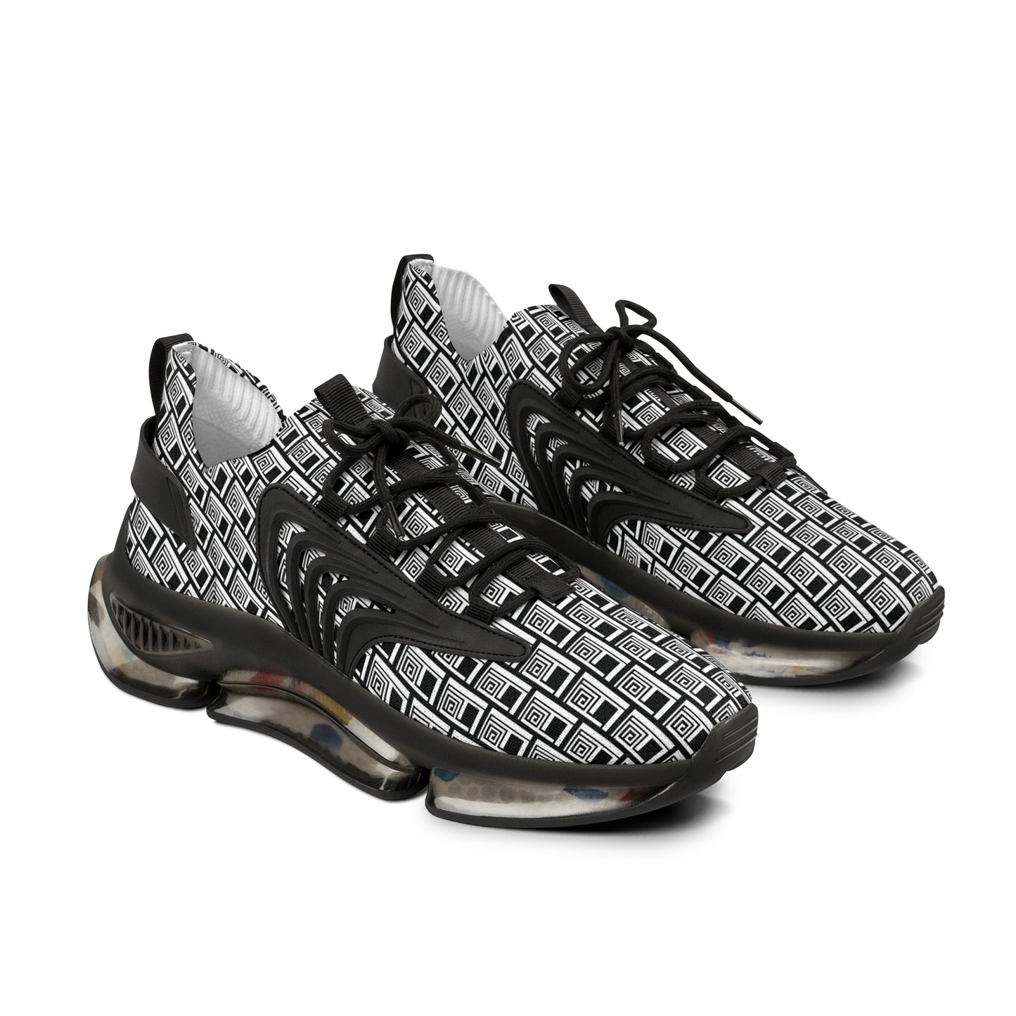 Men's Mesh Sneakers - No. 000BK - Artists Logo