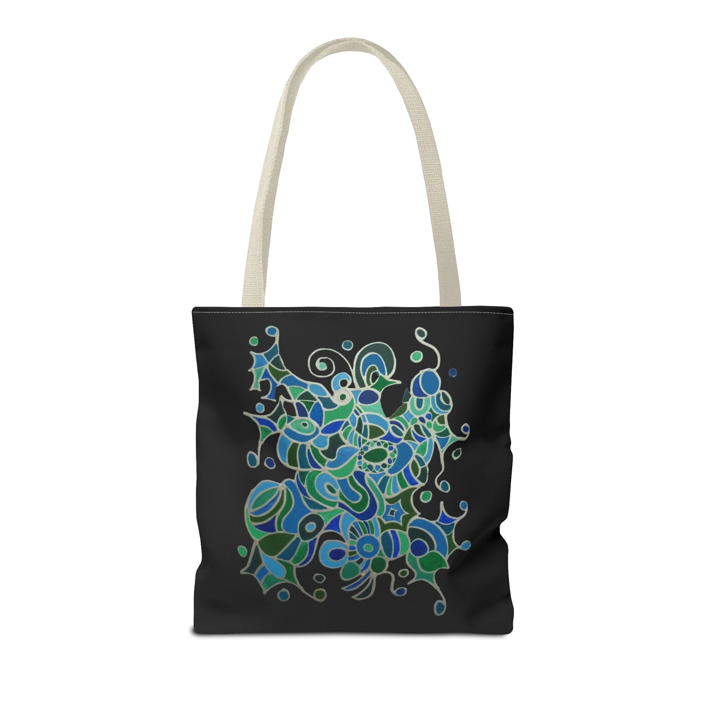 Tote Bag - No.146 - A 'Bird of Paradise' on Black