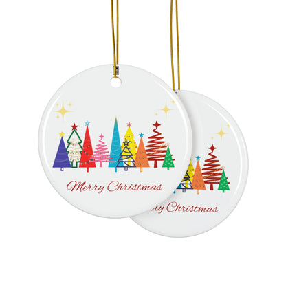 Ceramic Ornament - Merry Christmas W