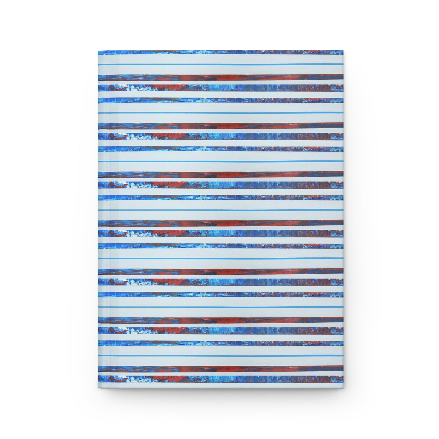 Hardcover Journal Matte (Lined) - No. 140 ' Thin Blue Line' - By Irish Artist Fiona de Lacy