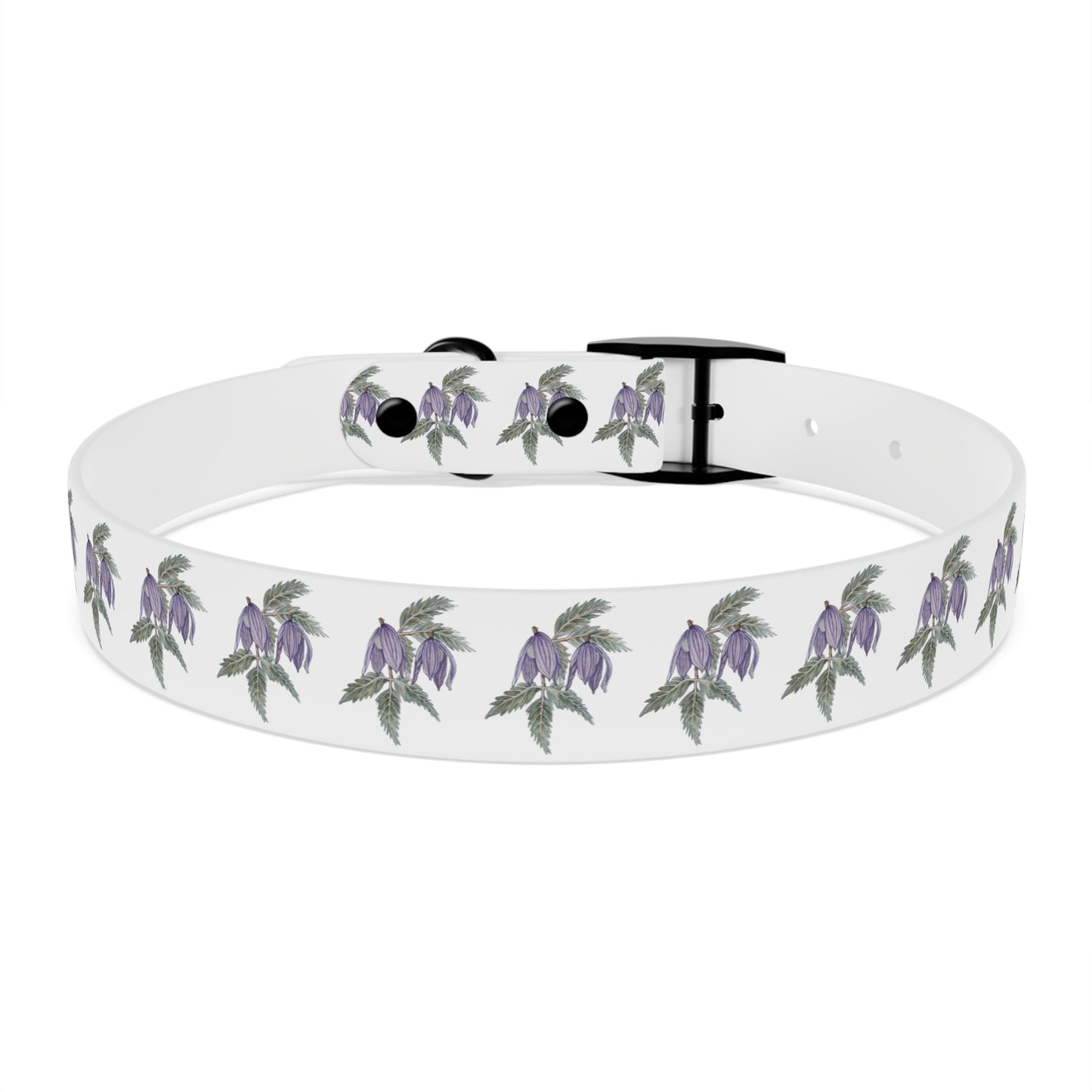 Dog Collar - No. 270 - Purple Drop Flowers