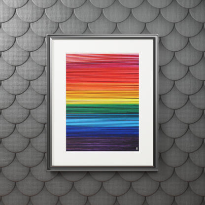 Fine Art Print (Cardboard Frame) - No. 305 - 'Pride' Rainbow