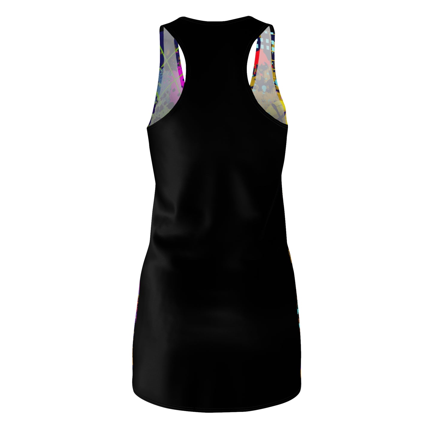 Women's Cut & Sew Racerback Dress - No 232 - 'Glow' Graffiti