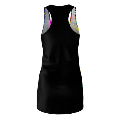 Women's Cut & Sew Racerback Dress - No 232 - 'Glow' Graffiti