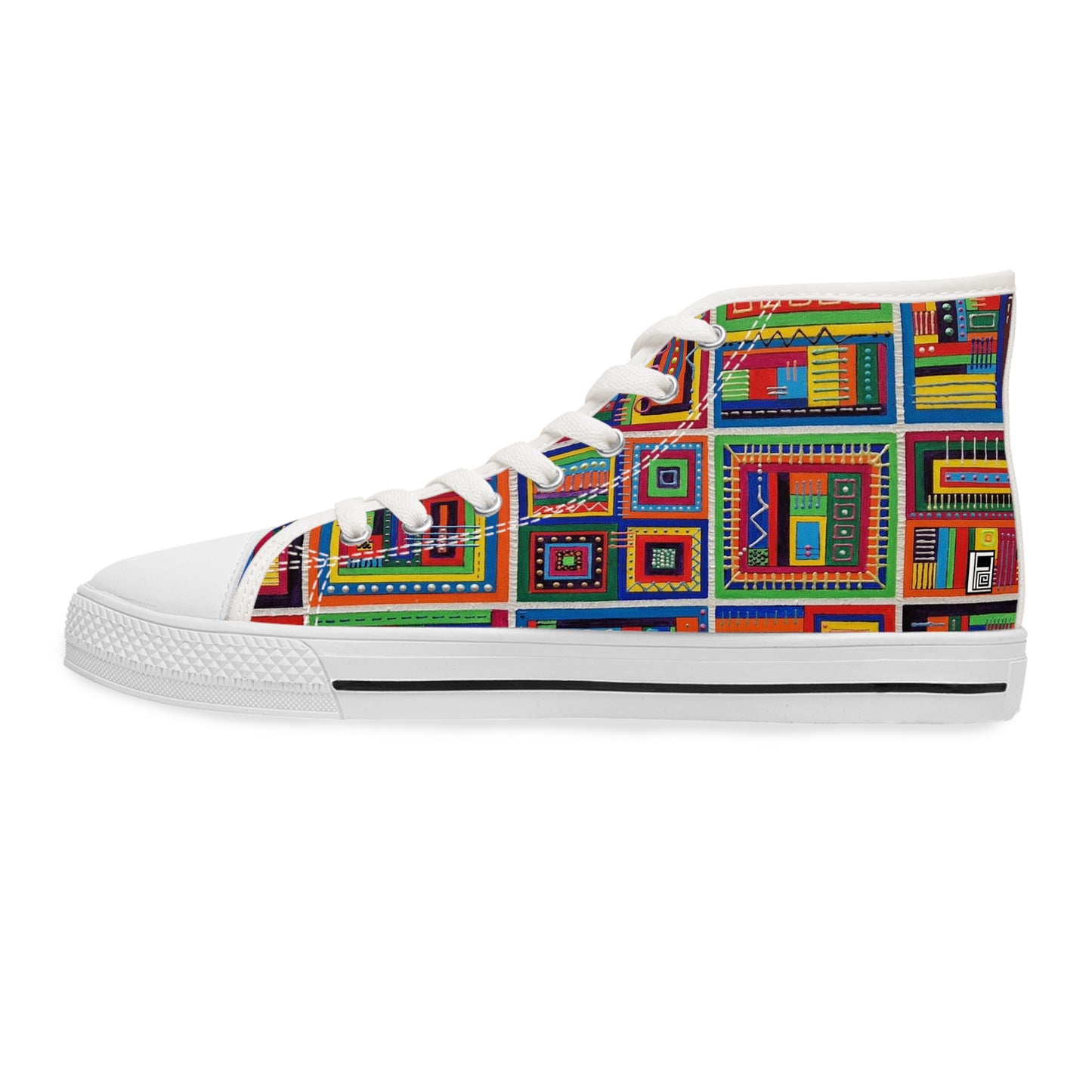 Women's High Top Sneakers - No. 156 - It's Complicated' - By Irish Artist Fiona de Lacy