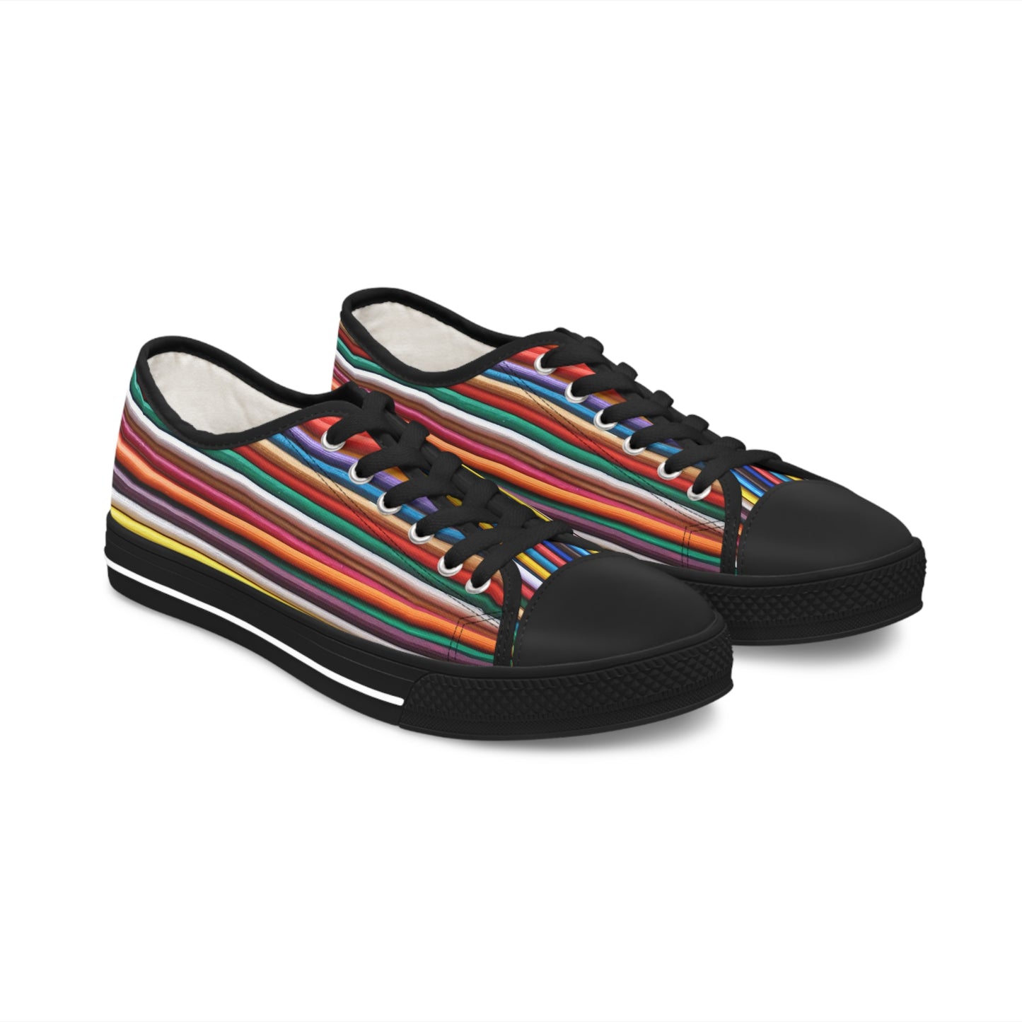 Women's Low Top Sneakers, Black Sole - No. 308 B - 'Pathways'