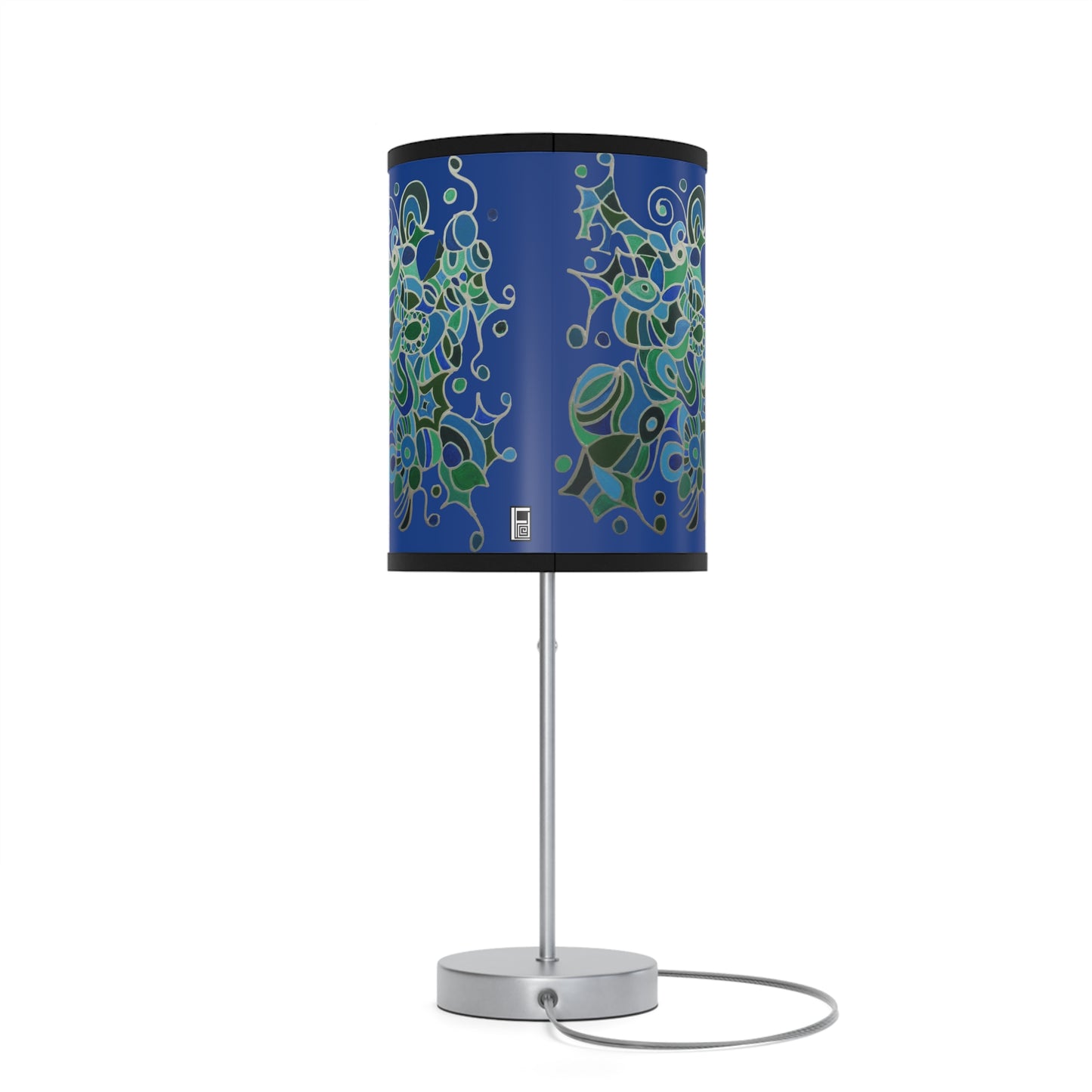 Lamp on a Stand, US|CA plug - No. 146 - 'Bird of Paradise' on Navy