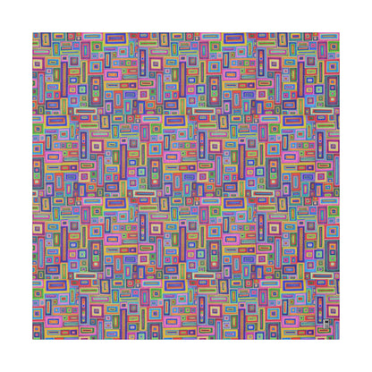 Giclée Canvas Print - No. 264 - Coloured Rectangle Abstract