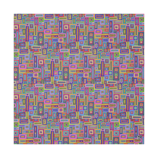 Giclée Canvas Print - No. 264 - Coloured Rectangle Abstract