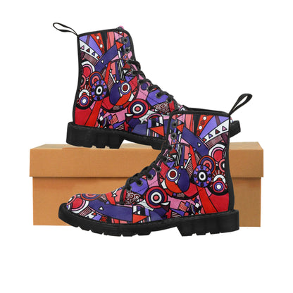 Women's Canvas Boots -  No. 220 - 'Connections'