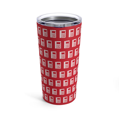 Tumbler 20oz - No.  000RD - Logo White on Red