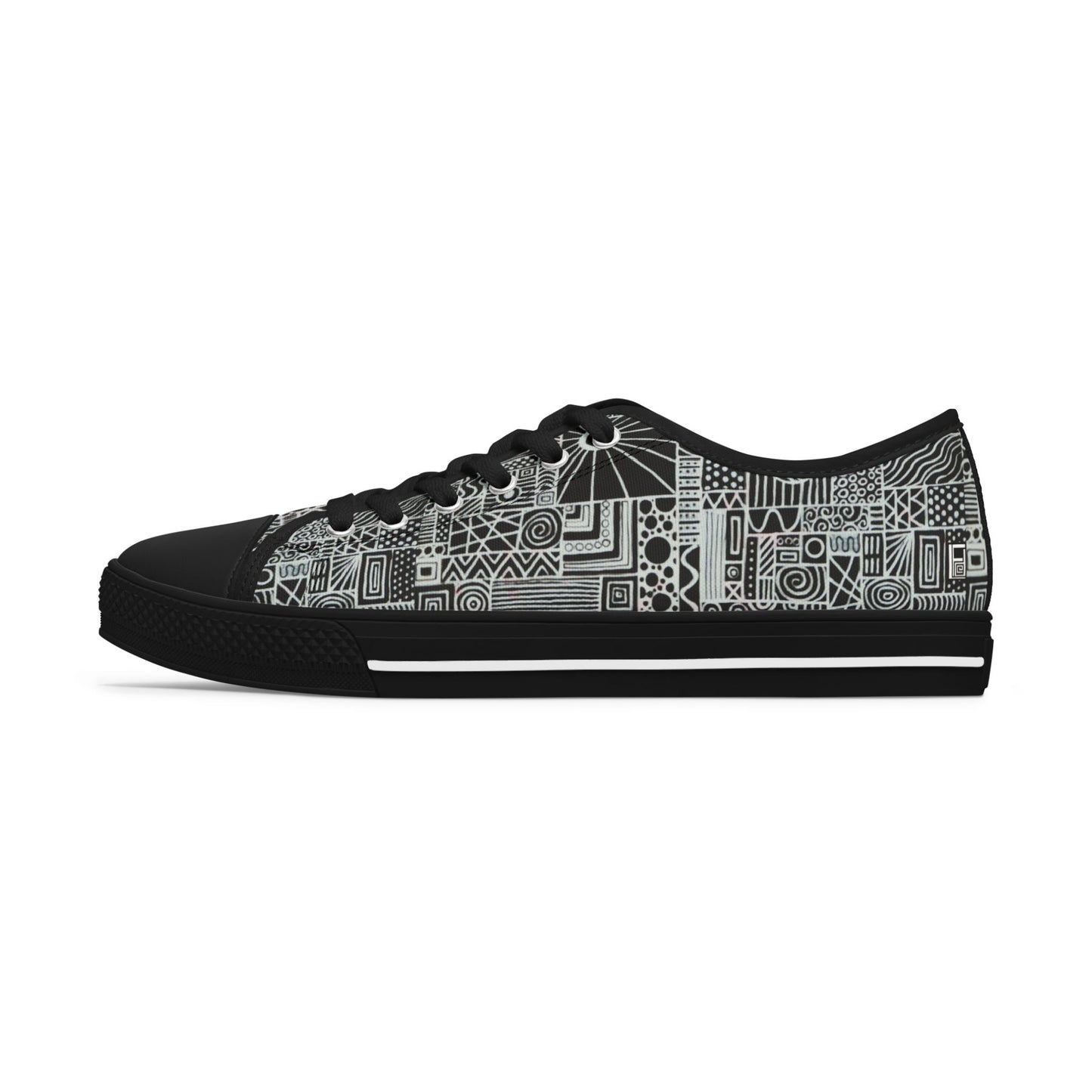Women's Low Top Sneakers, Black Sole - No. 252