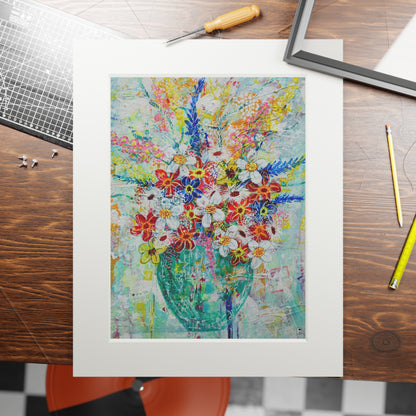 Fine Art Print (Cardboard Frame) - No. 249 - Turquoise Vase