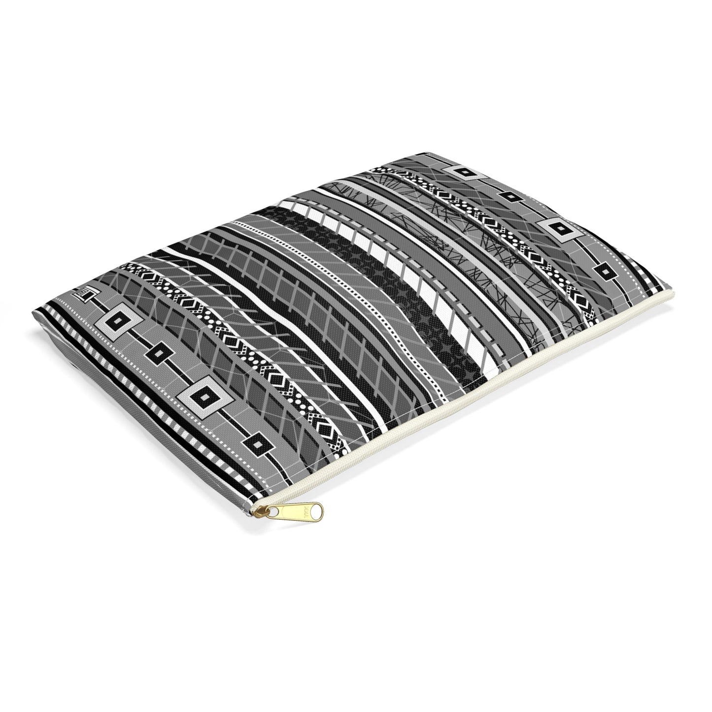 Make Up Bag - No. 298 - Black & White Stripe