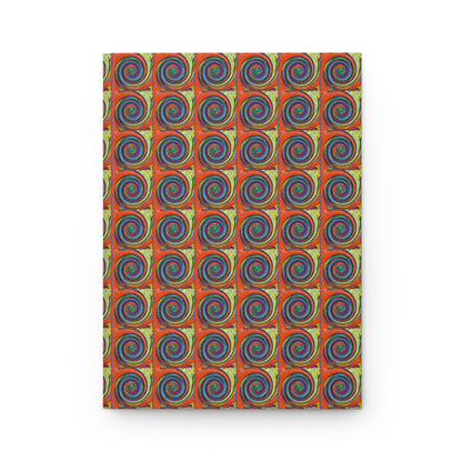 Hardcover Journal Matte (Lined) - No. 304 - Swirl - By Irish Artist Fiona de Lacy