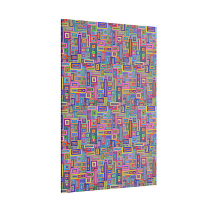 Giclée Canvas Print - No. 264 - Coloured Rectangle Abstract