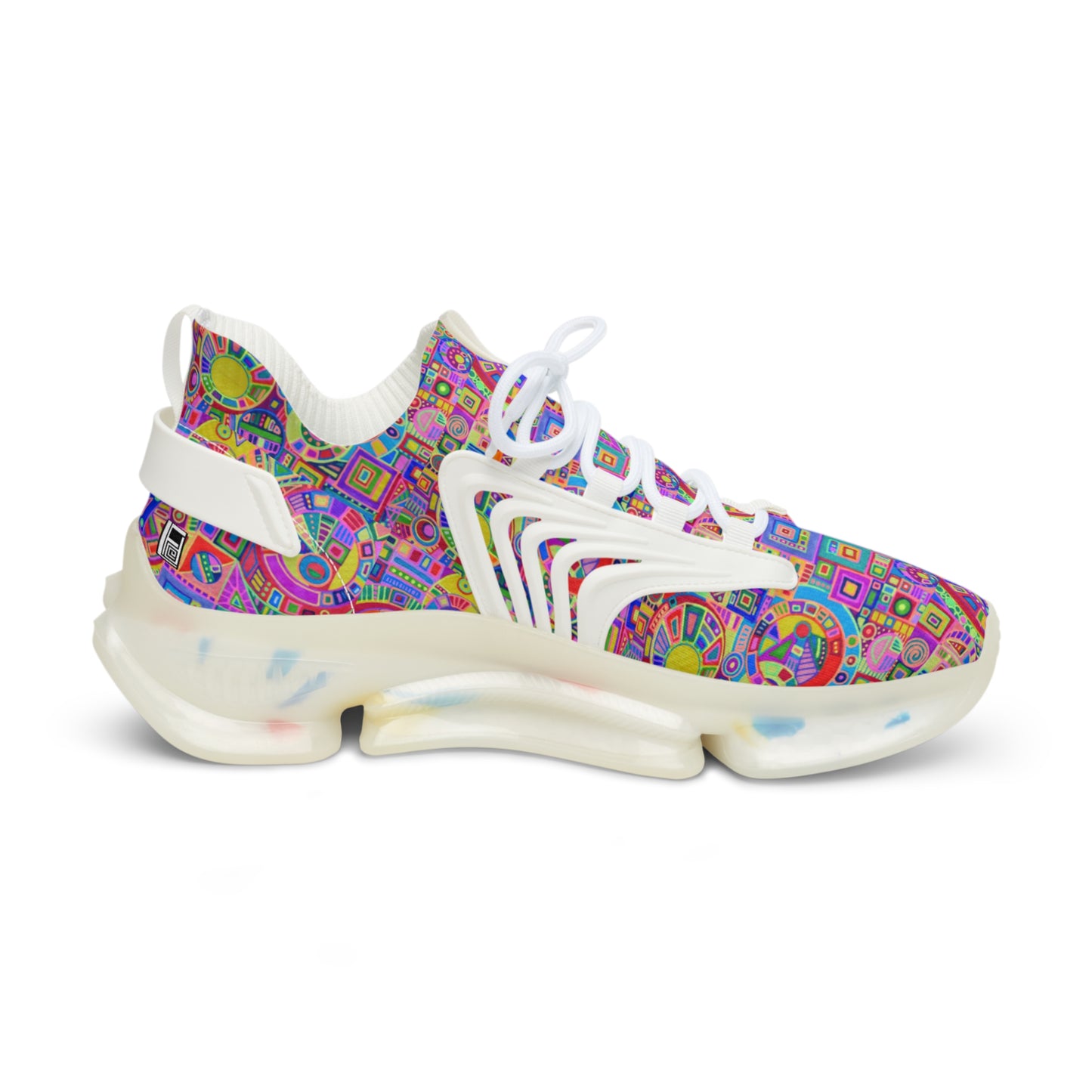 Men's Mesh Sneakers - No. 260 - Multicoloured abstract