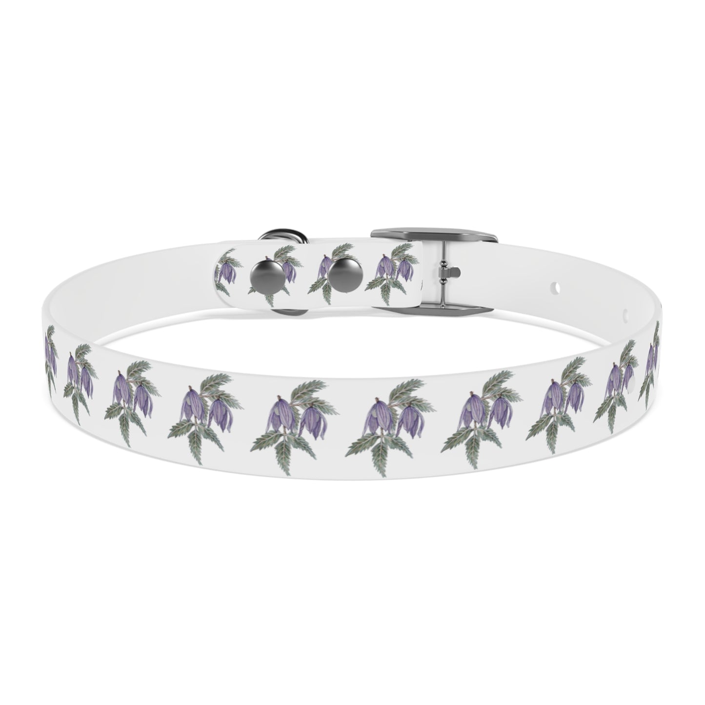 Dog Collar - No. 270 - Purple Drop Flowers