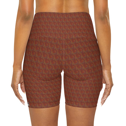 High Waisted Yoga Shorts - No. 144 - Dizzy