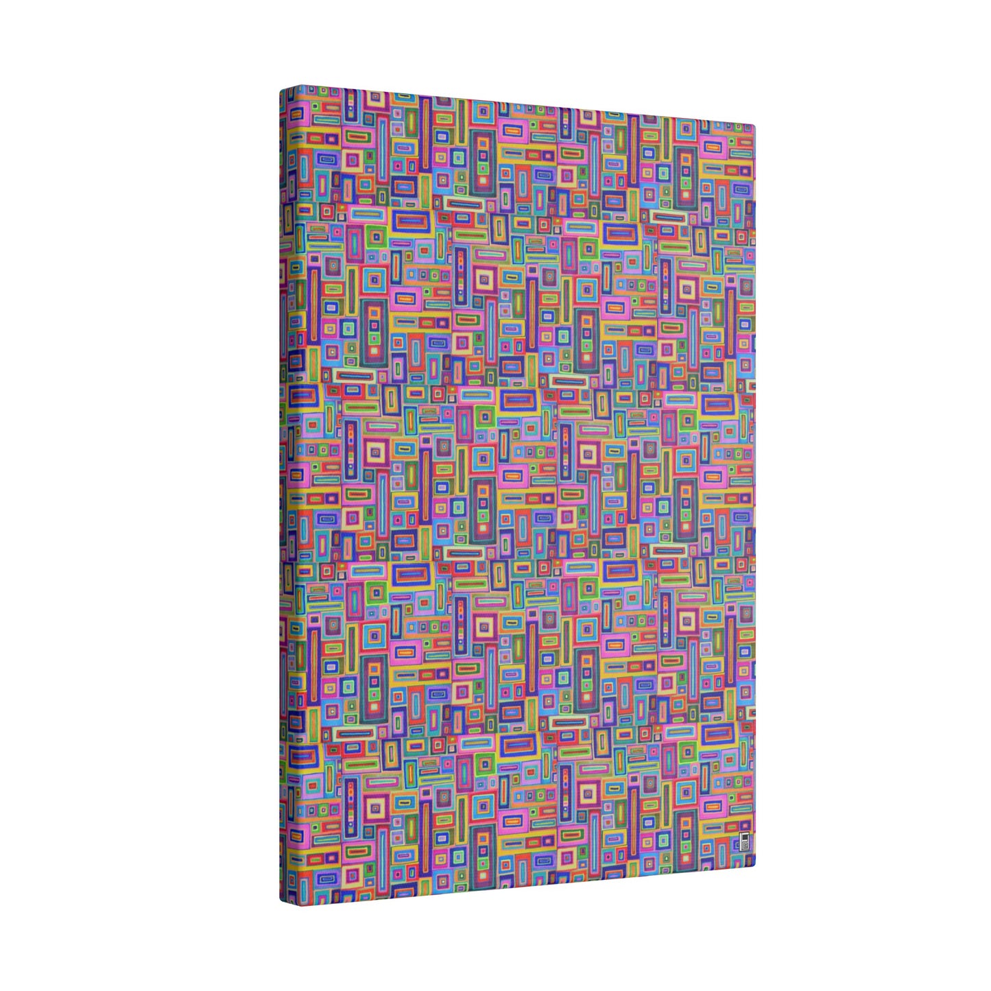 Giclée Canvas Print - No. 264 - Coloured Rectangle Abstract