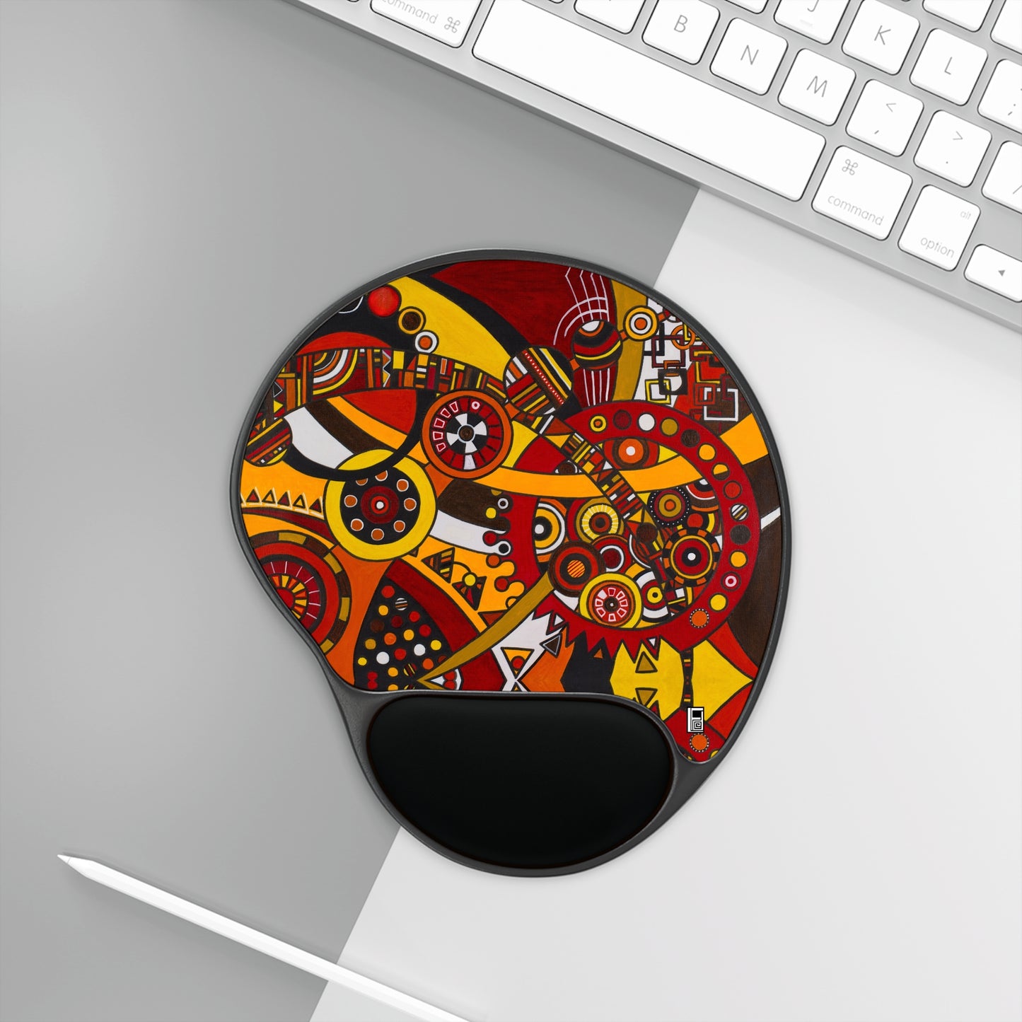 Mouse Pad With Wrist Rest - No. 222 - Clockworks