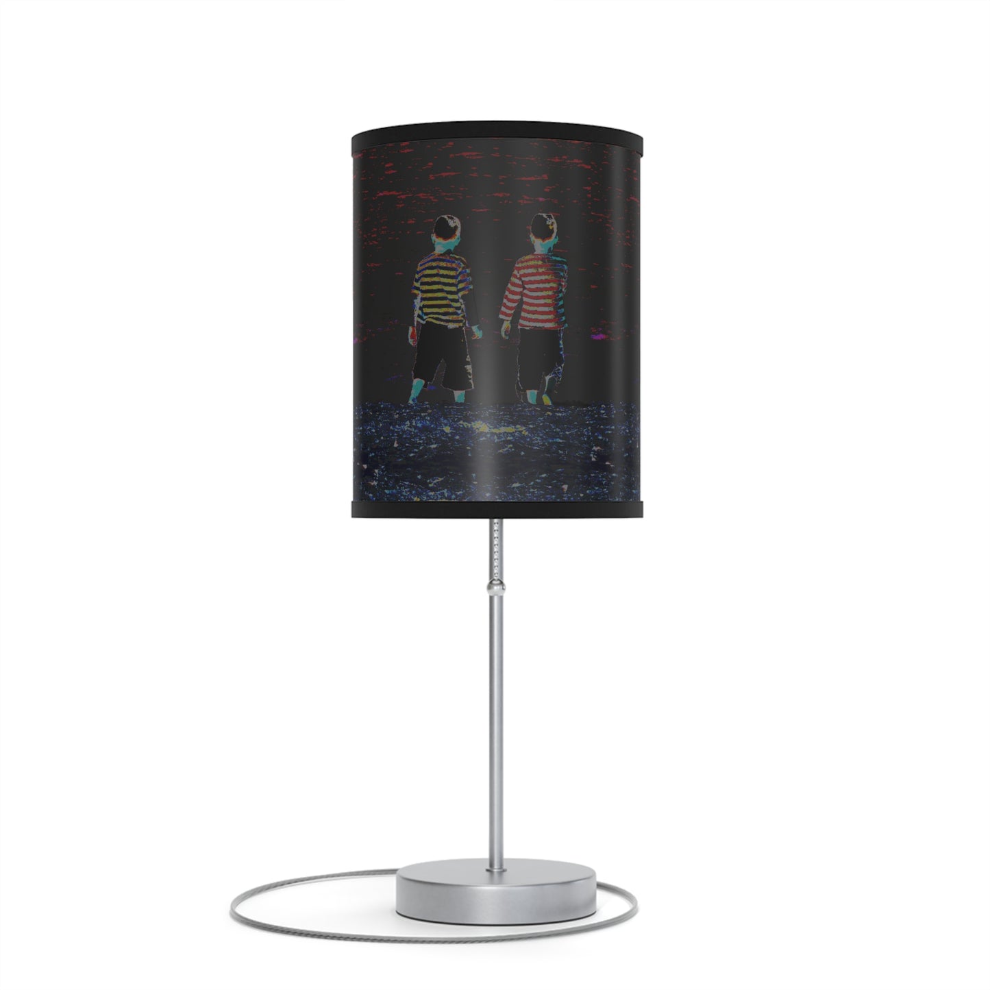 Lamp on a Stand, US|CA plug - No. 206 - 'Two Little Boys'