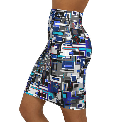 Women's Mini Skirt - No. 235 - Squared 2