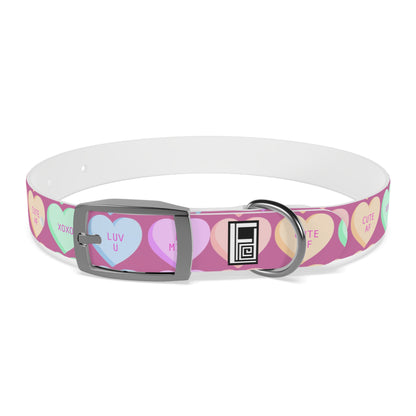 Dog Collar - Pink with Hearts