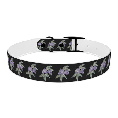 Dog Collar - No. 270 B- Purple Drop Flowers