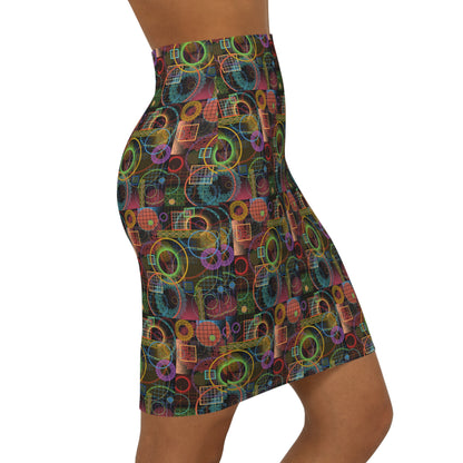 Women's Mini Skirt - No 299 - 'Rings'