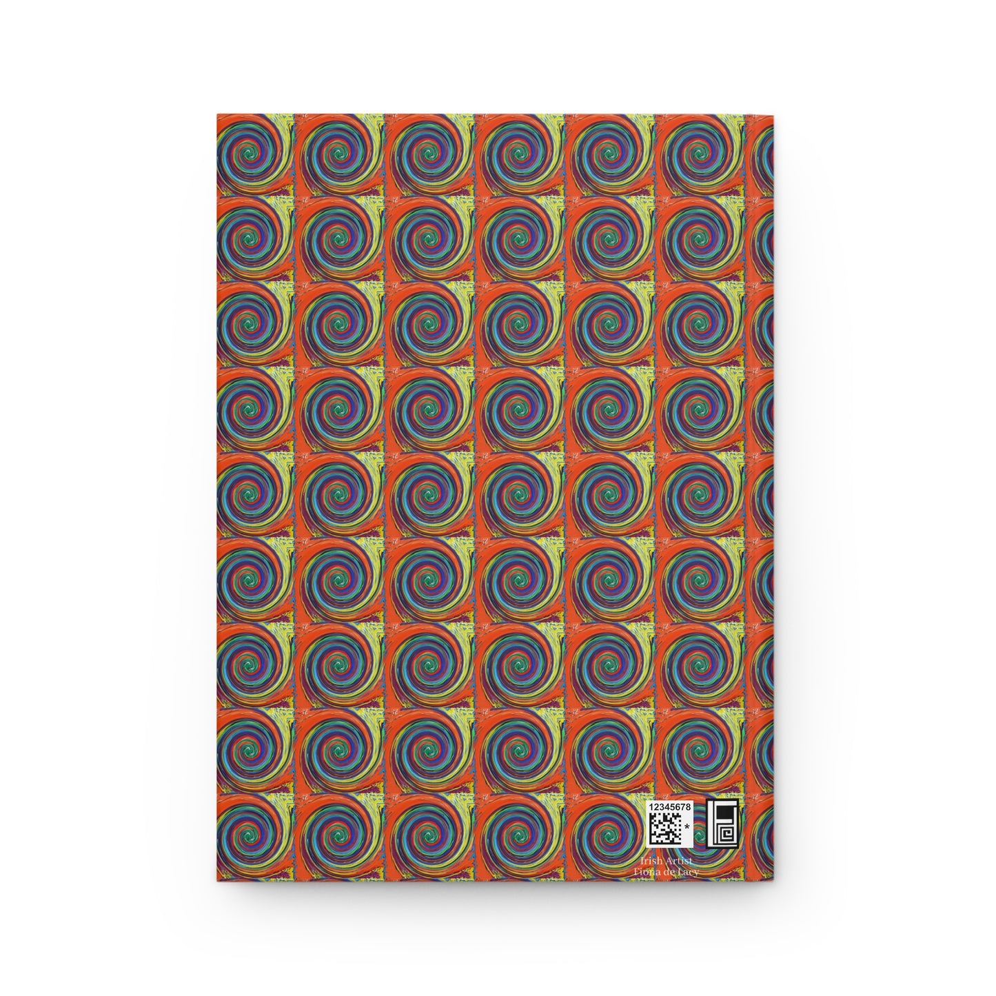 Hardcover Journal Matte (Lined) - No. 304 - Swirl - By Irish Artist Fiona de Lacy