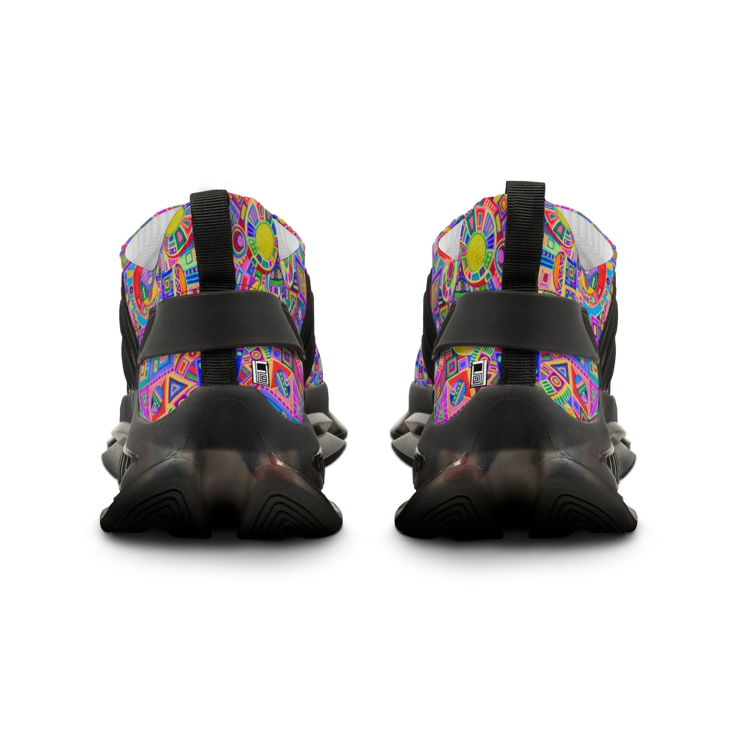 Men's Mesh Sneakers - No. 260 - Multicoloured abstract