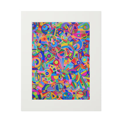 Fine Art Print (Cardboard Frame) - No. 265 - Multicoloured Abstract