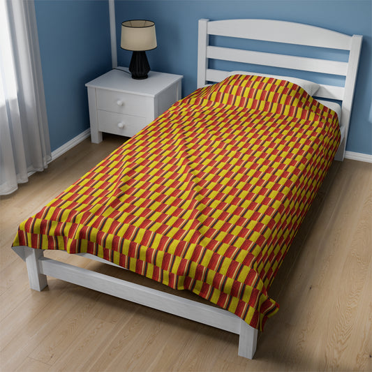 Velveteen Plush Blanket - No. 130 - 'Sunrise'