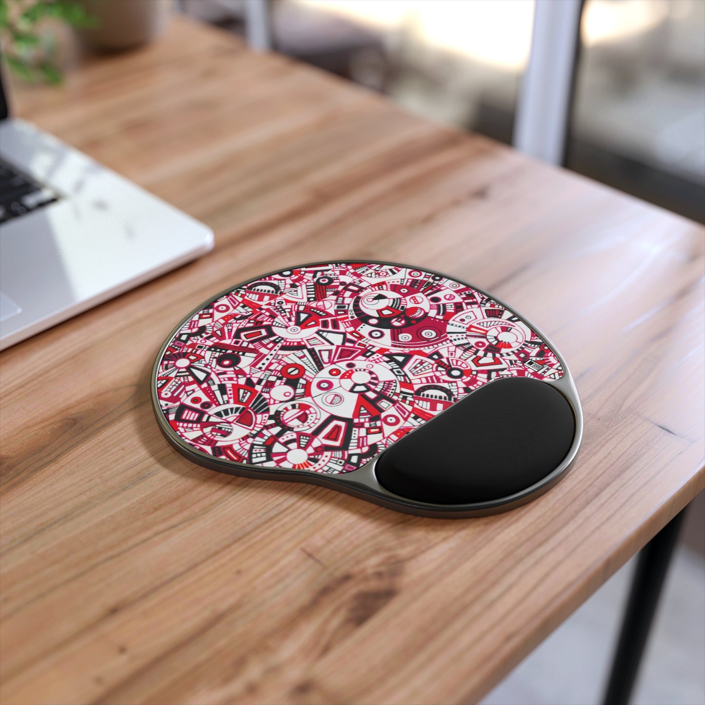 Mouse Pad With Wrist Rest - No. 276 - Interlocked